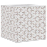 vidaXL Opbergboxen 4 st inklapbaar 32x32x32 cm ongeweven stof crème