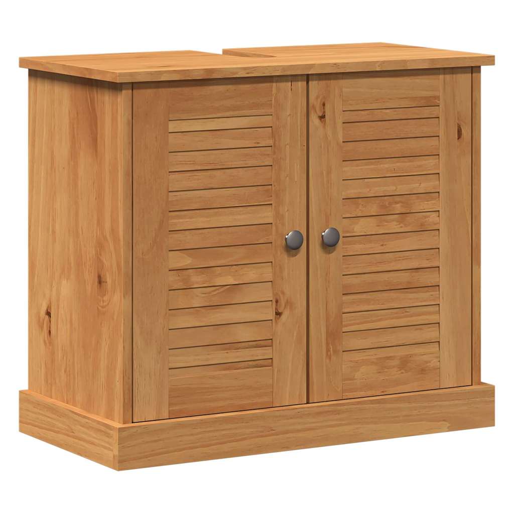 vidaXL Wastafelkast VIGO Bruin en Honingbruin 68 x 34 x 59 cm