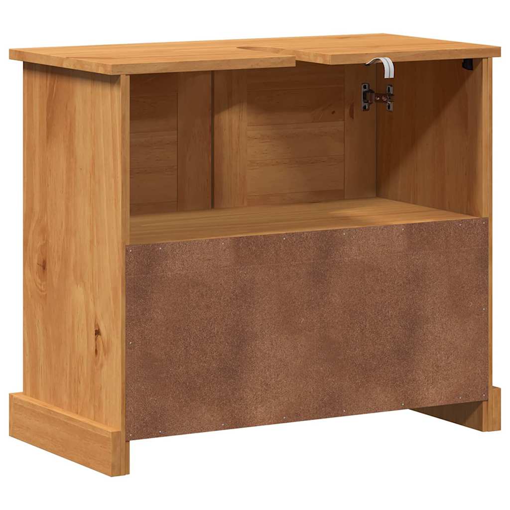 vidaXL Wastafelkast VIGO Bruin en Honingbruin 68 x 34 x 59 cm