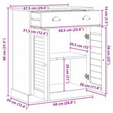 vidaXL Badkamerkast VIGO Bruin en Honingbruin 68 x 34 x 80 cm
