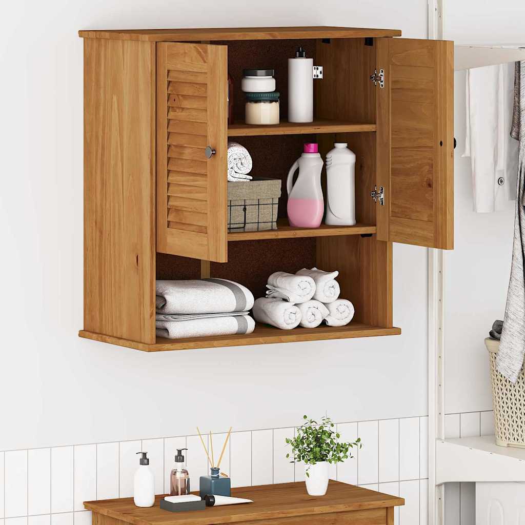 vidaXL Badkamerkast VIGO Bruin en Honingbruin 67,5 x 34 x 71,5 cm