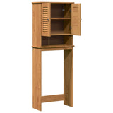 vidaXL Toiletkast met plank VIGO Bruin en Honingbruin 60 x 27 x 161 cm