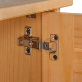 vidaXL Toiletkast met plank VIGO Bruin en Honingbruin 60 x 27 x 161 cm