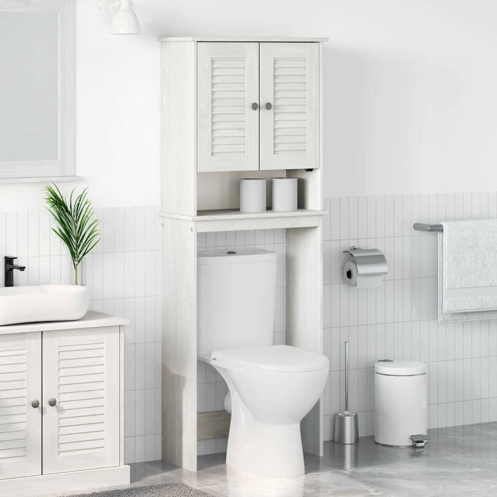 vidaXL Toiletkast met plank VIGO Bruin en Honingbruin 60 x 27 x 161 cm
