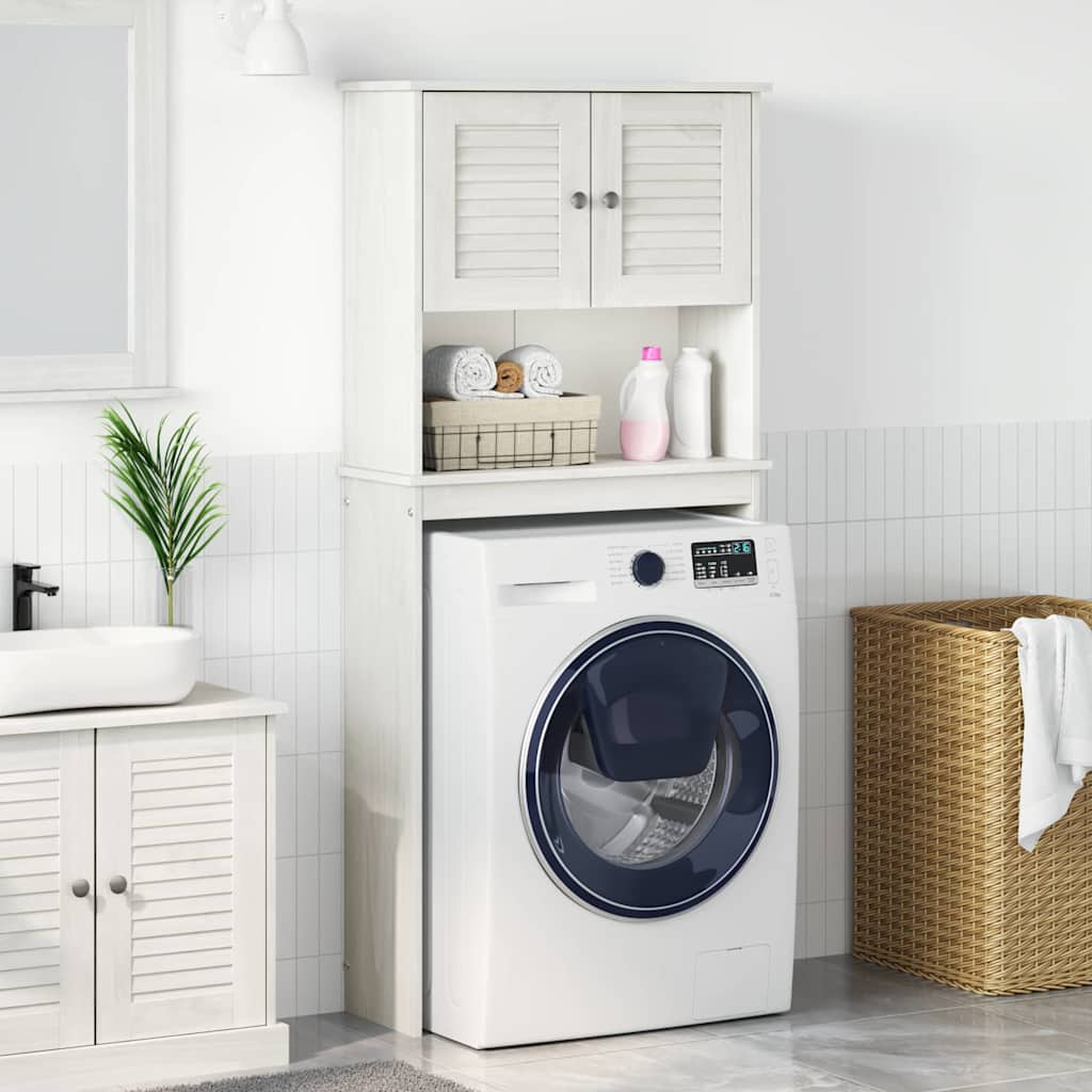 vidaXL Washing Machine Cabinet VIGO Brown and Honey Brown 72.5 x 27 x 161 cm