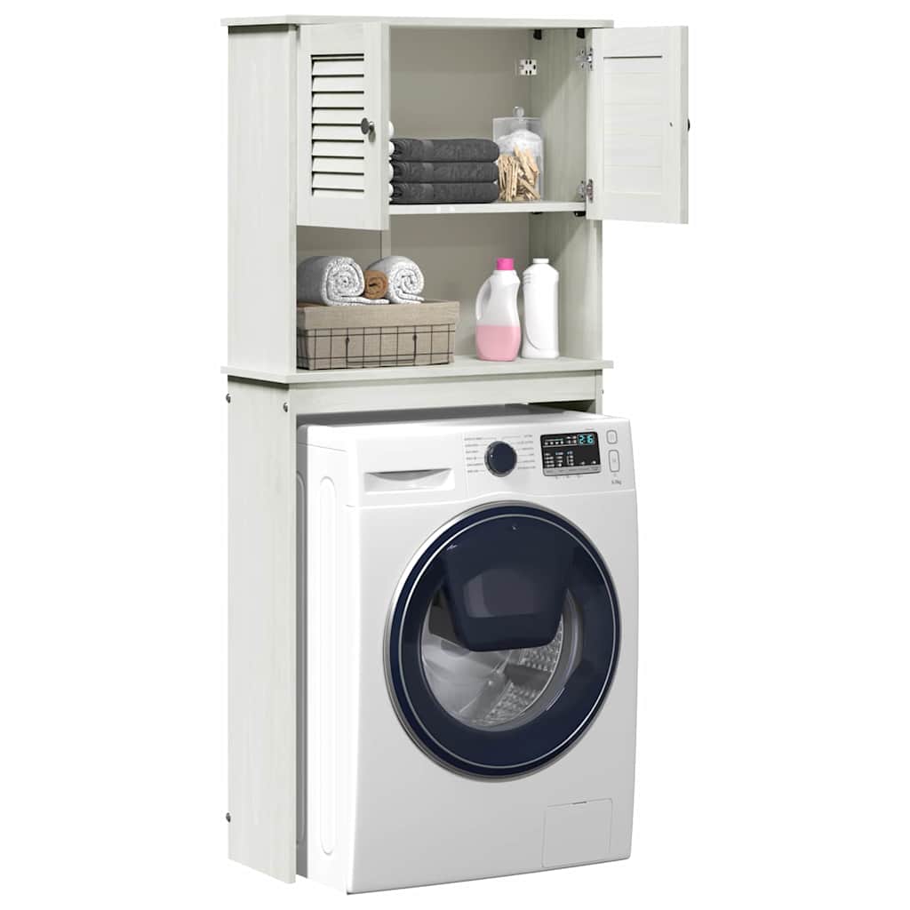 vidaXL Washing Machine Cabinet VIGO Brown and Honey Brown 72.5 x 27 x 161 cm