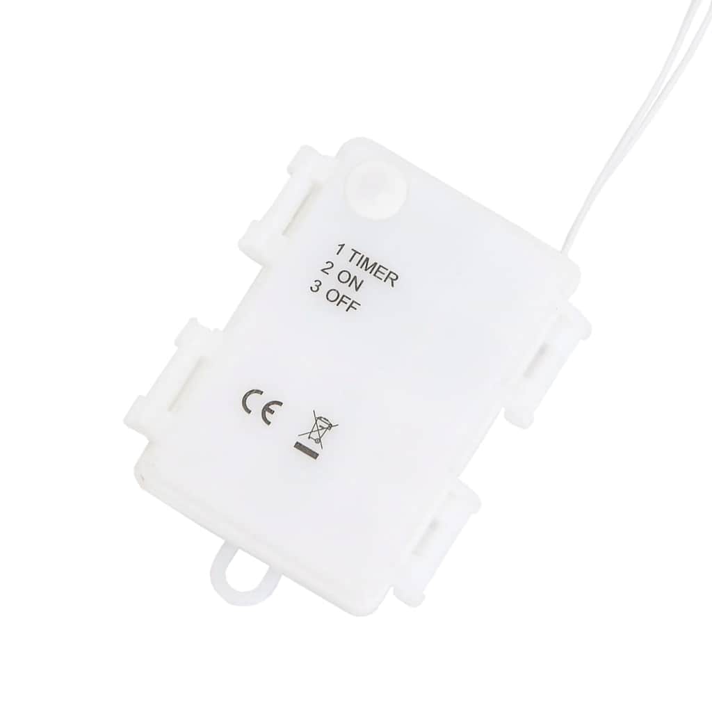 vidaXL Kerstverlichting silhouet van de kerstman2 st 35 LEDs warm wit