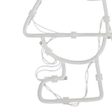 vidaXL Kerstverlichting silhouet van de kerstman2 st 35 LEDs warm wit