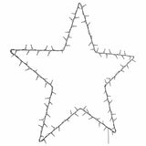 vidaXL Christmas lights star 3 pcs with ground spikes 50 LEDs 29 cm