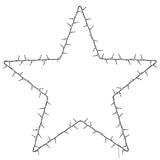 vidaXL Christmas lights star 3 pcs with ground spikes 50 LEDs 29 cm