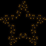 vidaXL Christmas lights star 3 pcs with ground spikes 50 LEDs 29 cm