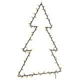 vidaXL Kerstverlichting kerstboom 3 st met grondpinnen 50 LED's 30 cm