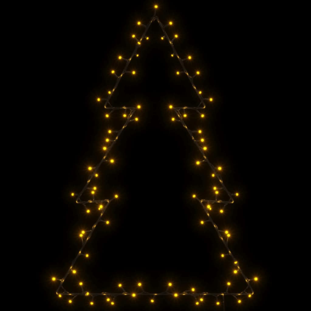 vidaXL Kerstverlichting kerstboom 3 st met grondpinnen 50 LED's 30 cm