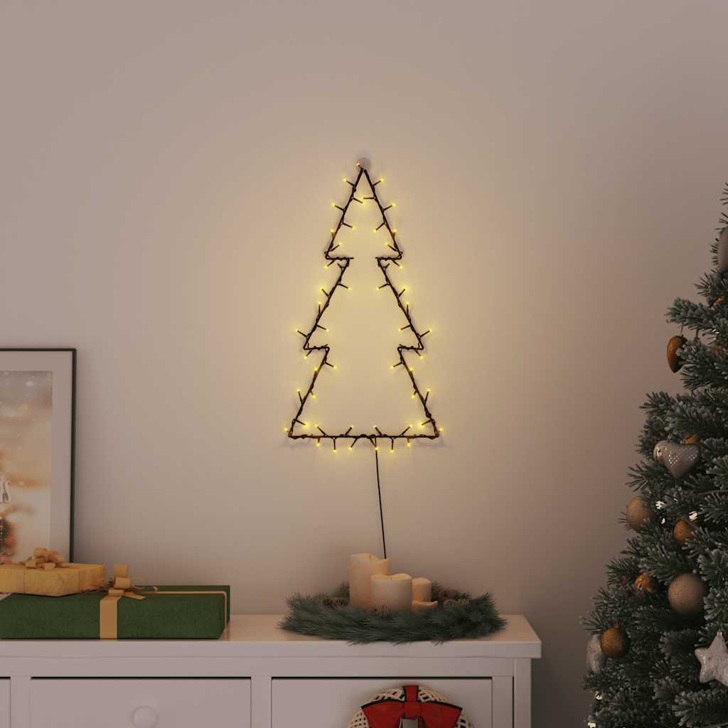 vidaXL Kerstverlichting kerstboom 3 st met grondpinnen 50 LED's 30 cm
