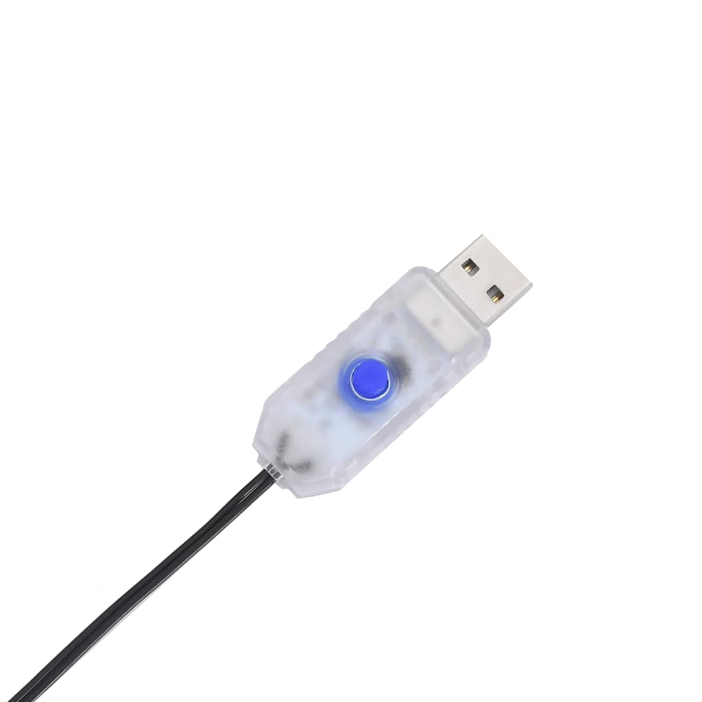 vidaXL Kerstverlichting vallende ster silhouet 115 LEDs warm wit