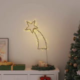 vidaXL Kerstverlichting vallende ster silhouet 115 LEDs warm wit