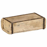 vidaXL Dienblad Bruin 30 x 15 x 9 cm Massief Gerecycleerd Hout