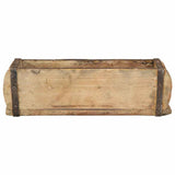 vidaXL Dienblad Bruin 30 x 15 x 9 cm Massief Gerecycleerd Hout
