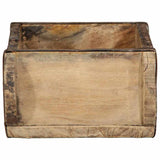 vidaXL Dienblad Bruin 30 x 15 x 9 cm Massief Gerecycleerd Hout