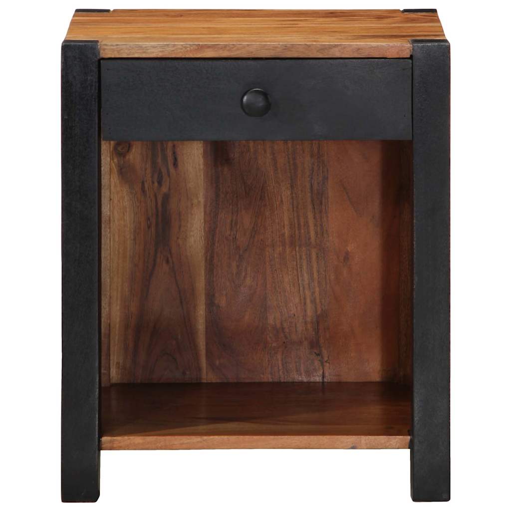 vidaXL Nachtkastje Bruin 40 x 35 x 50 cm Massief Acacia Hout