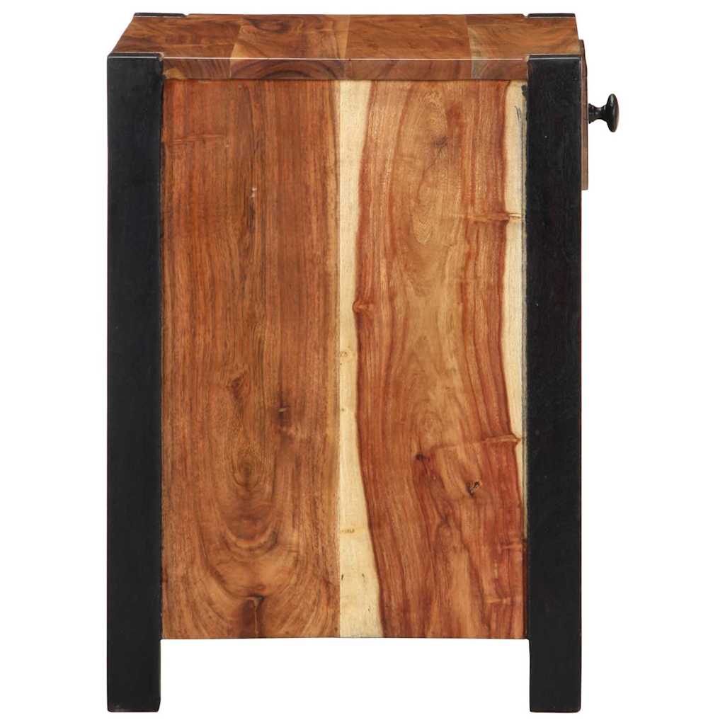 vidaXL Nachtkastje Bruin 40 x 35 x 50 cm Massief Acacia Hout