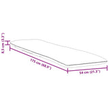 vidaXL Ligstoel inklapbaar 175x54x8,5 cm Oxford stof antracietkleurig