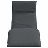 vidaXL Ligstoel inklapbaar 175x54x8,5 cm Oxford stof antracietkleurig