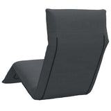 vidaXL Ligstoel inklapbaar 175x54x8,5 cm Oxford stof antracietkleurig
