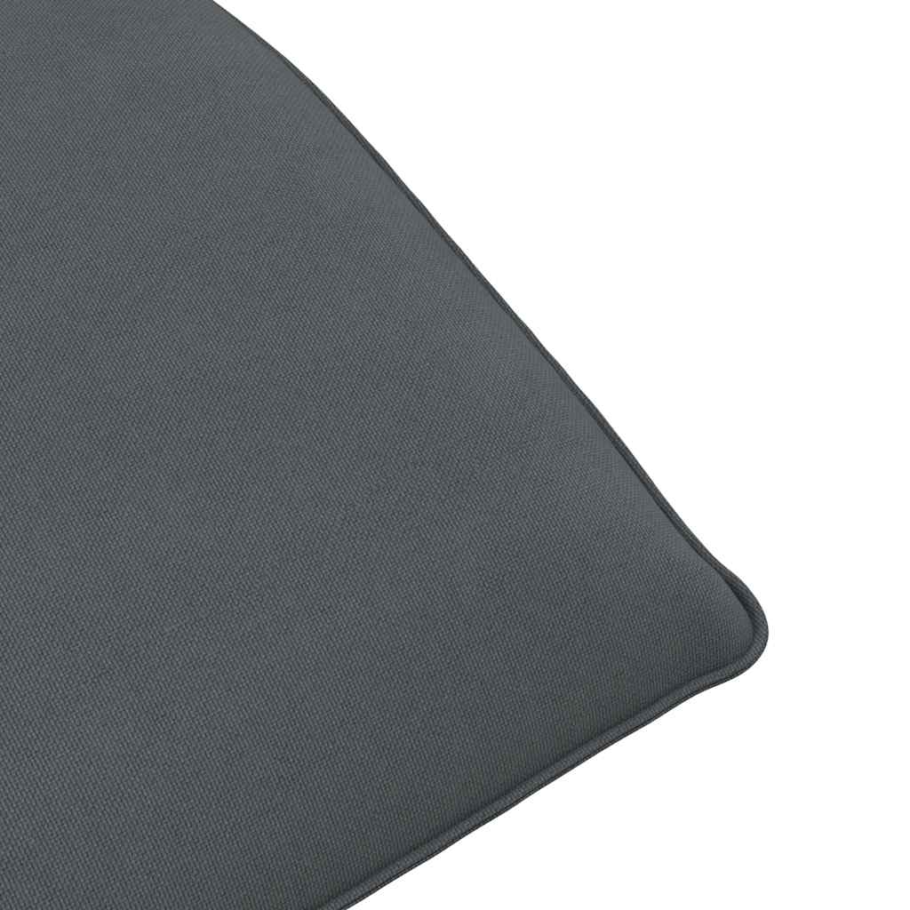 vidaXL Ligstoel inklapbaar 175x54x8,5 cm Oxford stof antracietkleurig