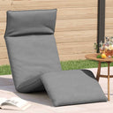 vidaXL Ligstoel inklapbaar 175x54x8,5 cm Oxford stof antracietkleurig