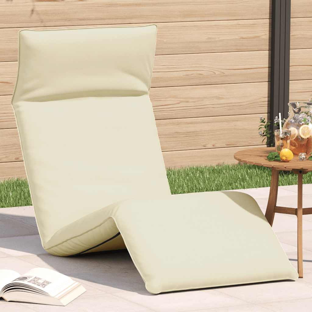 vidaXL Ligstoel inklapbaar 175x54x8,5 cm Oxford stof antracietkleurig