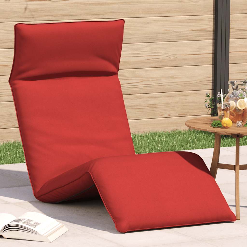 vidaXL Ligstoel inklapbaar 175x54x8,5 cm Oxford stof antracietkleurig