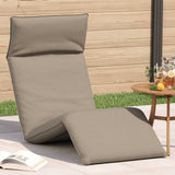 vidaXL Ligstoel inklapbaar 175x54x8,5 cm Oxford stof antracietkleurig