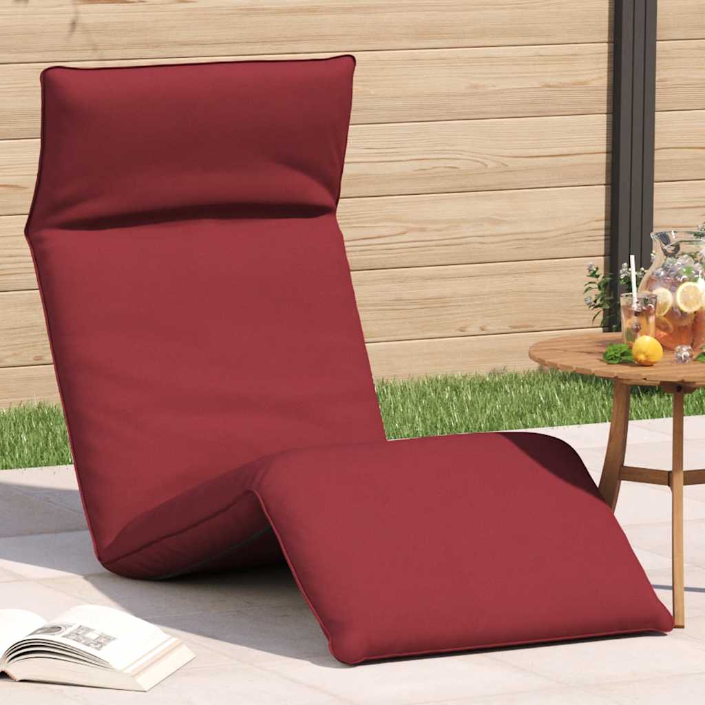 vidaXL Ligstoel inklapbaar 175x54x8,5 cm Oxford stof antracietkleurig