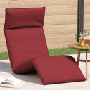vidaXL Ligstoel inklapbaar 175x54x8,5 cm Oxford stof antracietkleurig