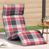 vidaXL Ligstoel inklapbaar 175x54x8,5 cm Oxford stof antracietkleurig