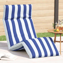 vidaXL Ligstoel inklapbaar 175x54x8,5 cm Oxford stof antracietkleurig
