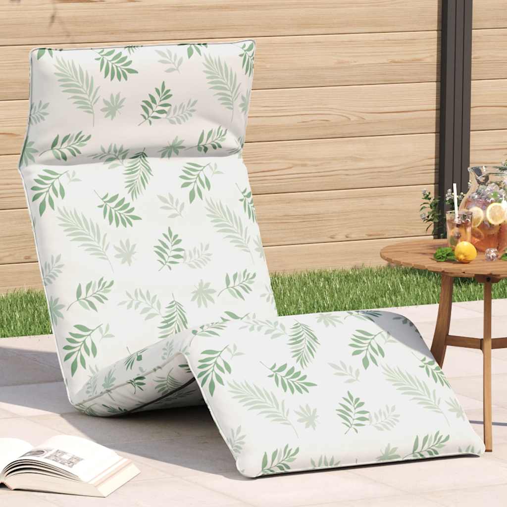 vidaXL Ligstoel inklapbaar 175x54x8,5 cm Oxford stof antracietkleurig