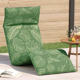 vidaXL Ligstoel inklapbaar 175x54x8,5 cm Oxford stof antracietkleurig