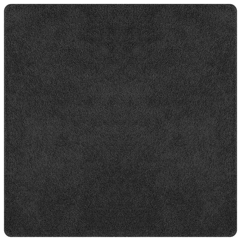 vidaXL Vloerkleed shaggy anti-slip 80x150 cm donkergrijs