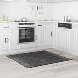 vidaXL Vloerkleed shaggy anti-slip 80x150 cm donkergrijs