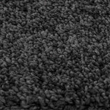 vidaXL Vloerkleed shaggy anti-slip 80x150 cm donkergrijs