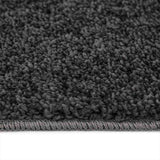 vidaXL Vloerkleed shaggy anti-slip 80x150 cm donkergrijs