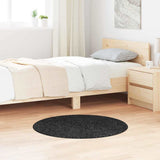 vidaXL Vloerkleed shaggy anti-slip 80x150 cm donkergrijs