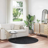 vidaXL Vloerkleed shaggy anti-slip 80x150 cm donkergrijs