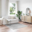 vidaXL Vloerkleed shaggy anti-slip 80x150 cm donkergrijs