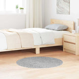 vidaXL Vloerkleed shaggy anti-slip 80x150 cm donkergrijs