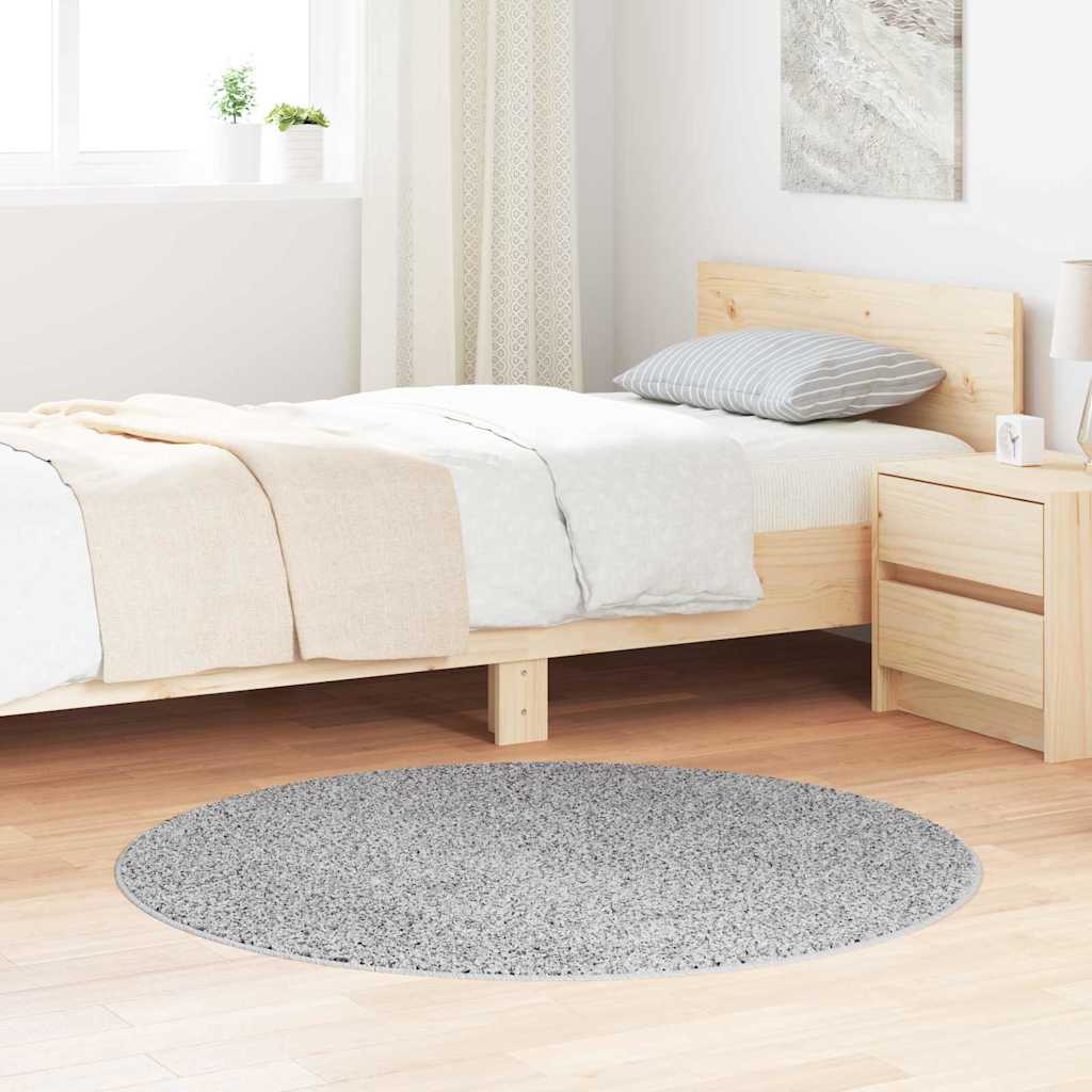 vidaXL Vloerkleed shaggy anti-slip 80x150 cm donkergrijs