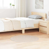 vidaXL Vloerkleed shaggy anti-slip 80x150 cm donkergrijs