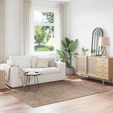 vidaXL Vloerkleed shaggy anti-slip 80x150 cm donkergrijs